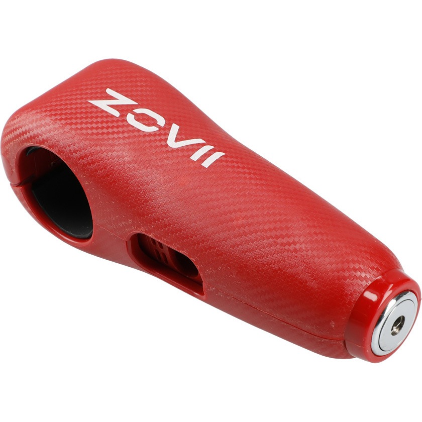 ZHL-RED バイク用ハンドルロック アラームグリップロック 1個 ZOVII