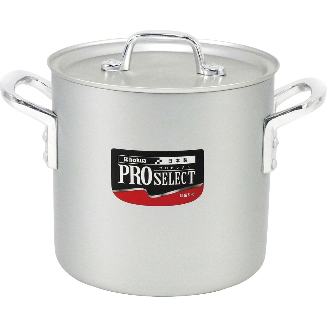 18cm プロセレクト 目盛付アルミ寸胴鍋 hokua(北陸アルミニウム) 容量