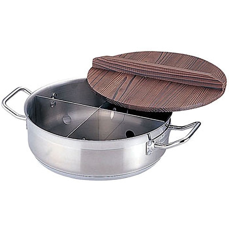 TKGプロ 電磁用丸型おでん鍋 (木蓋付) TKG 容量6.7L 小サイズ - 【通販