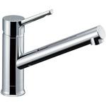 キッチン用 シングルレバー混合栓 ワンホールタイプ 取替アダプター付