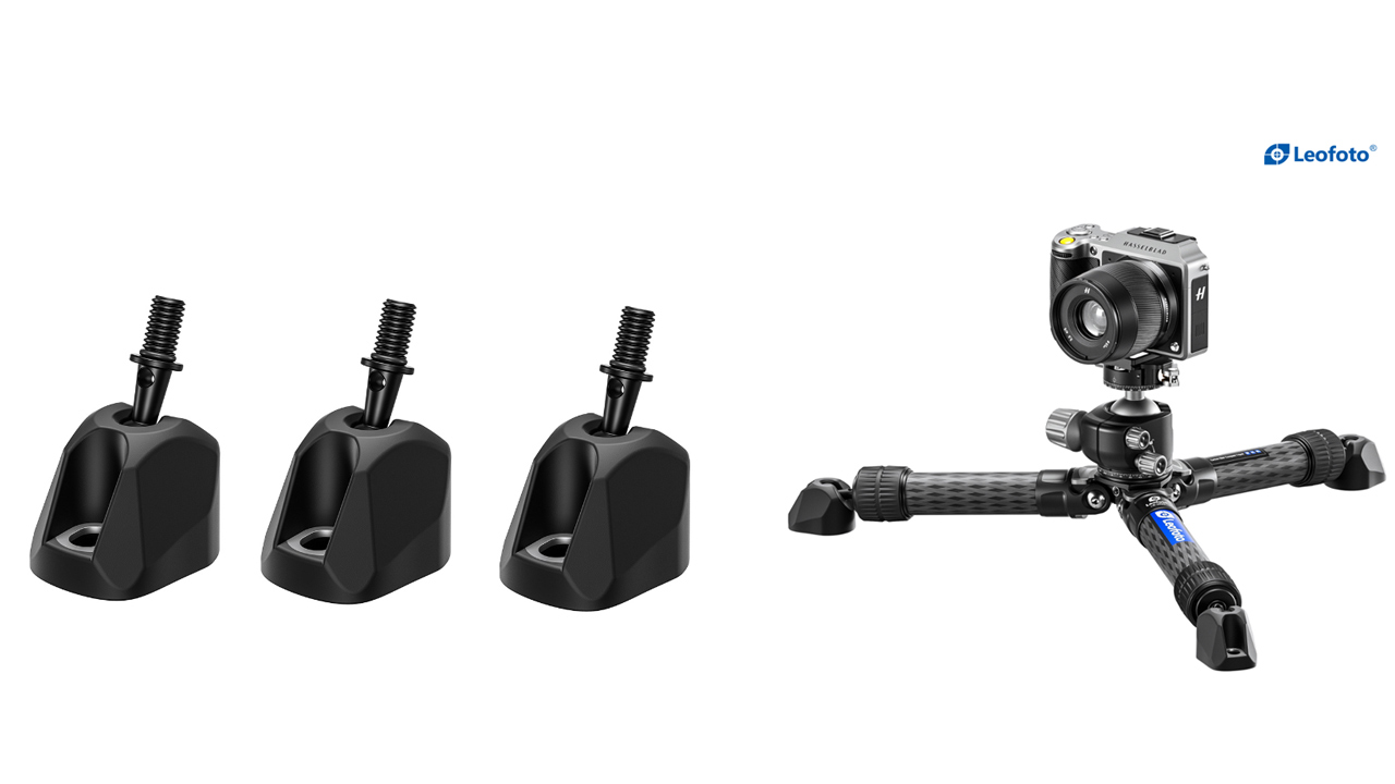 Leofoto、大型フラットな三脚石突セットを発売。長時間、ローアングル