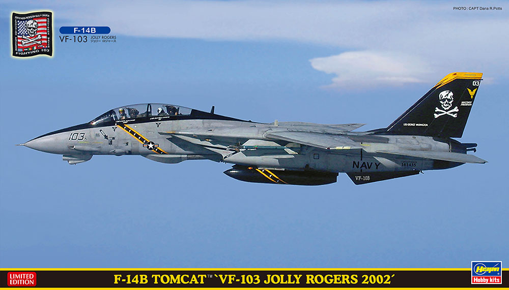 52254 F-14B Tomcat 'VF-103 Jolly Rogers 2002' Hasegawa SP454