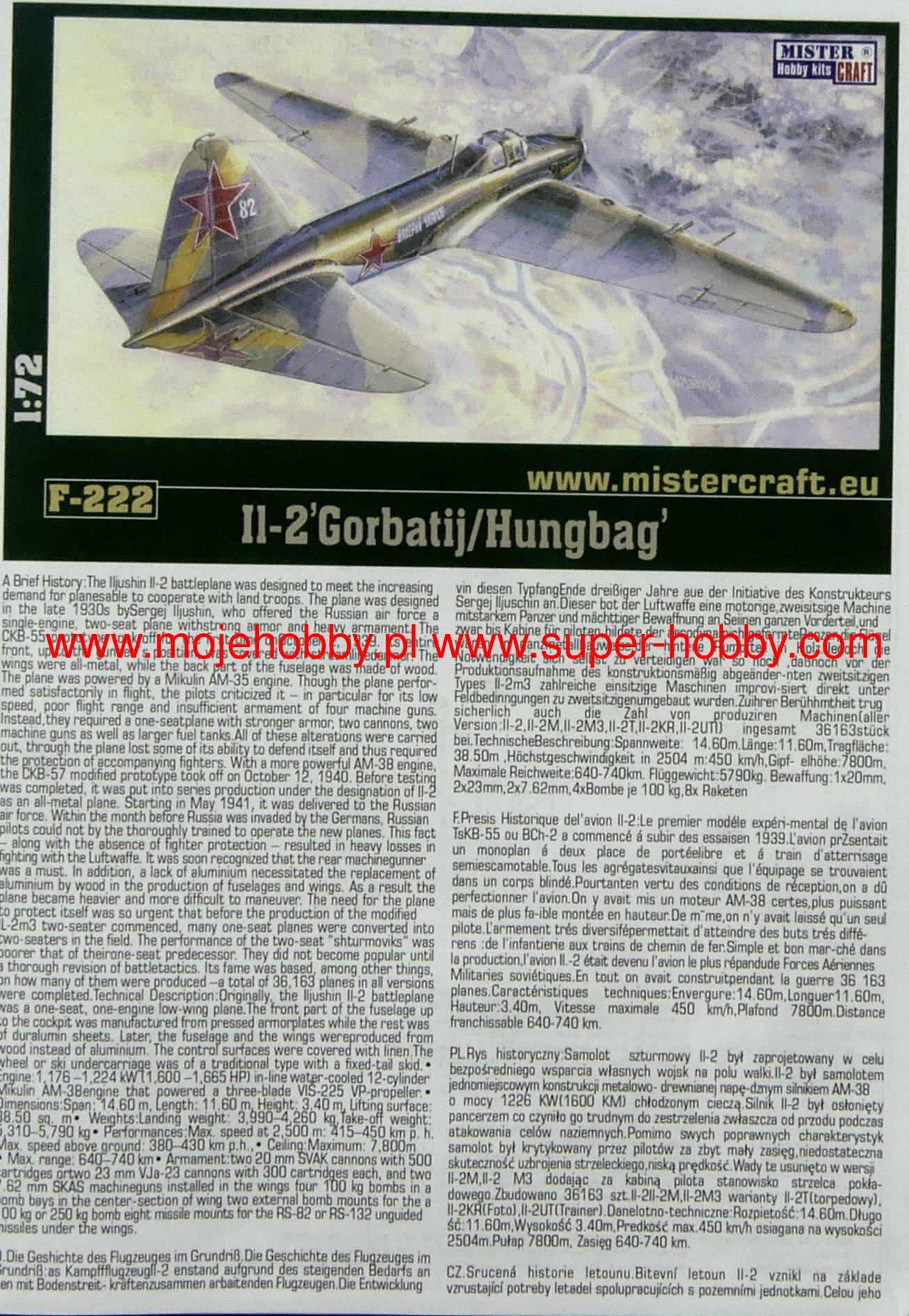 IL-2 'Gorbatij/Humpbag' MisterCraft F222