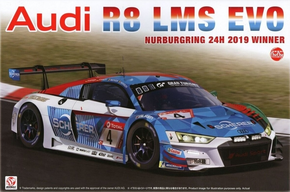 Audi R8 LMS GT3 Evo - Nürburgring 24H 2019 Winner Nunu Model Kit