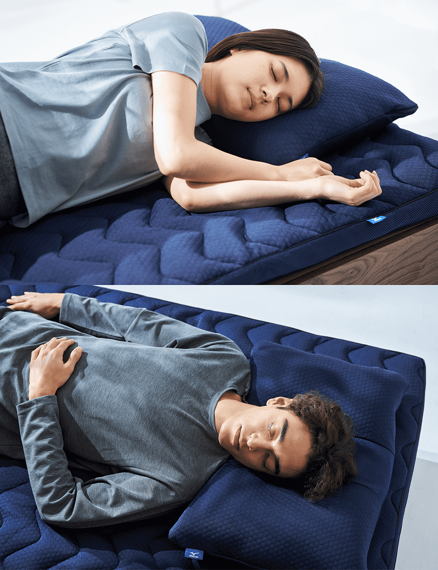 深呼吸まくら -O2- ミズノの最新研究機関MIZUNO ENGINEが生んだ身体の