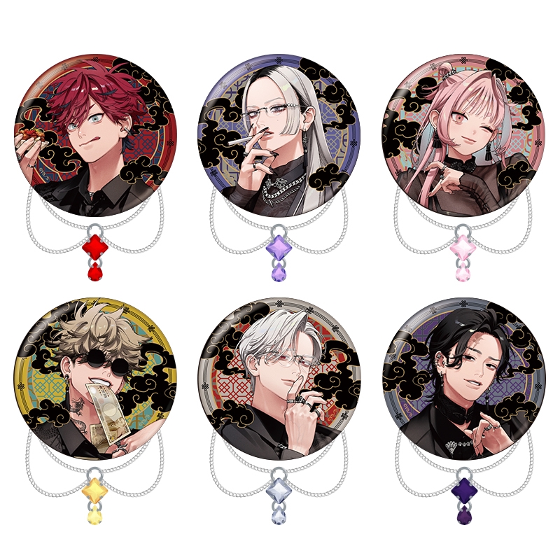 極楽街』トレーディングチェーン付き缶バッジ【近すぎて美しい極近店