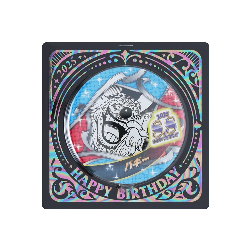 ONE PIECE』バースデイ缶バッジ バギー BE3: アクセサリー