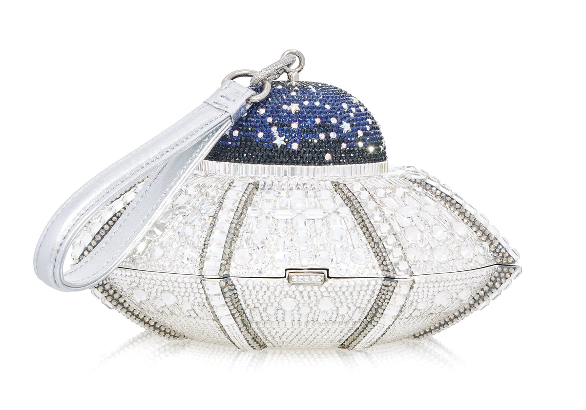 UFO Orbiter Crystal Clutch | Judith Leiber