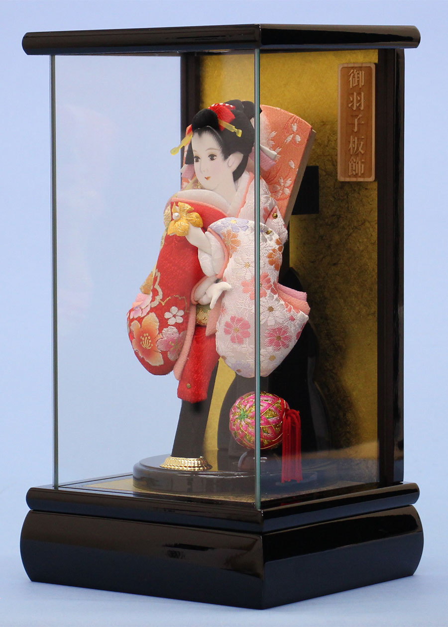 6号押絵羽子板飾り 宴 黒ケース入り – 寿鳳人形の東芸