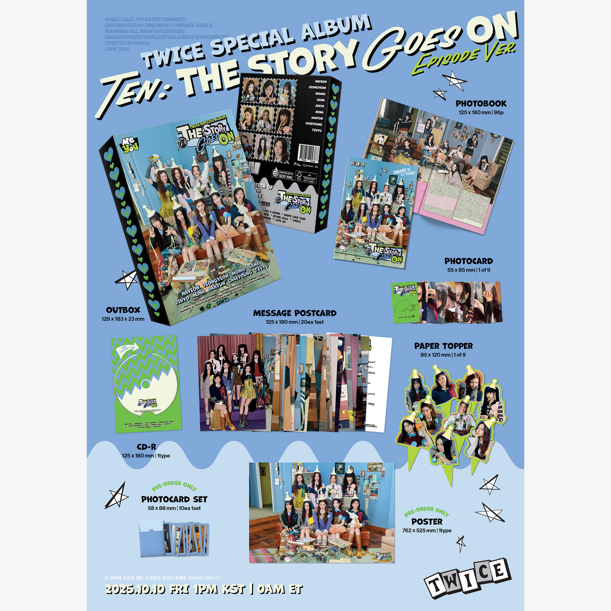 TWICE SPECIAL ALBUM『TEN: The Story Goes On』EPISODE ver. – JYP