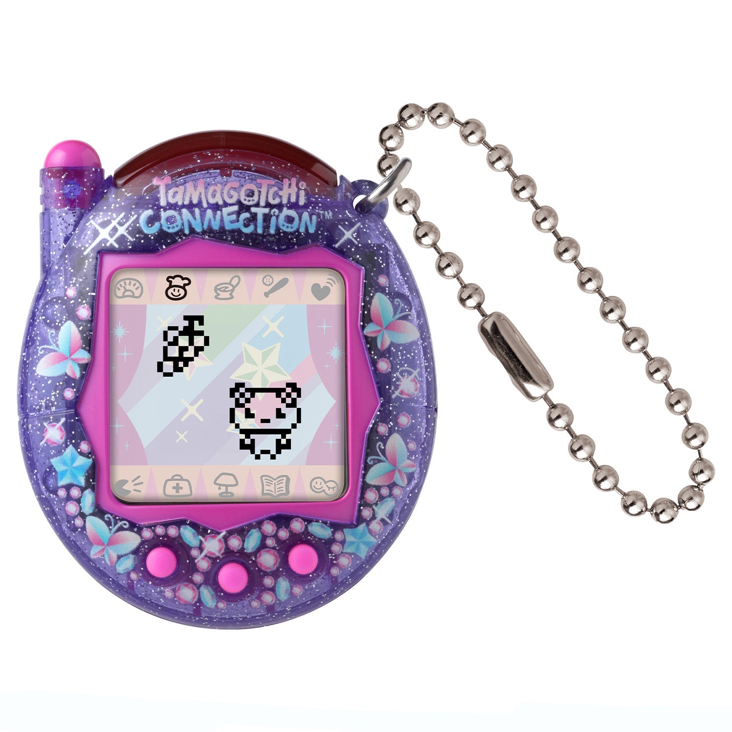 Tamagotchi Meets パープル 星と虹デザイン Tamagotchi meets パープル