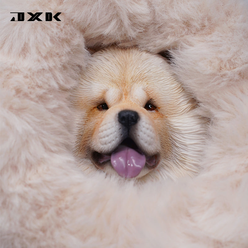 JXK173 チャウチャウ犬の置物（JXK Studio製）