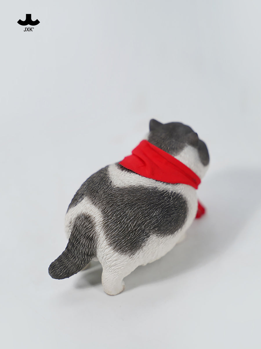 JXK178 Chinese Cat Figurine Resin Cat Statue for Desktop from JXK