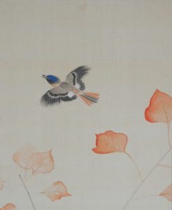 永田春水 秋聲小禽 | 掛軸(掛け軸)販売／表装ご依頼は掛軸いっぷく掛軸