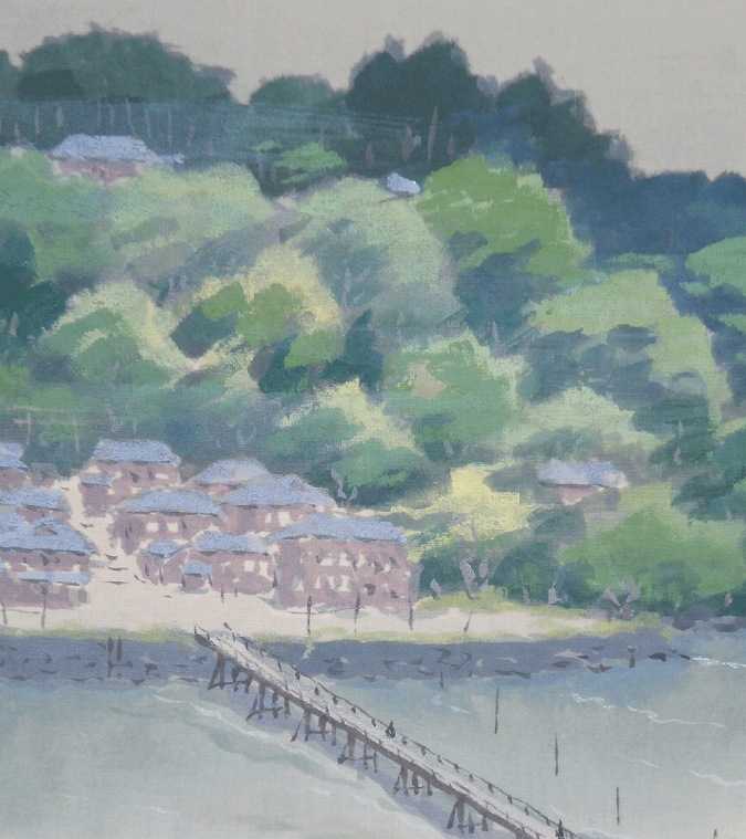 小島一谿 眺望富士 | 掛軸(掛け軸)販売／表装ご依頼は掛軸いっぷく掛軸