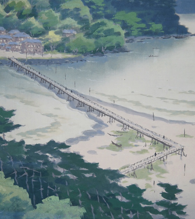 小島一谿 眺望富士 | 掛軸(掛け軸)販売／表装ご依頼は掛軸いっぷく掛軸