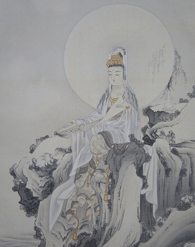 清挙 楊柳観音図 | 掛軸(掛け軸)販売／表装ご依頼は掛軸いっぷく掛軸