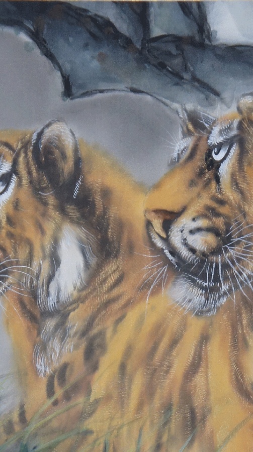 堀江玉鳳 猛虎（大幅） | 掛軸(掛け軸)販売／表装ご依頼は掛軸いっぷく