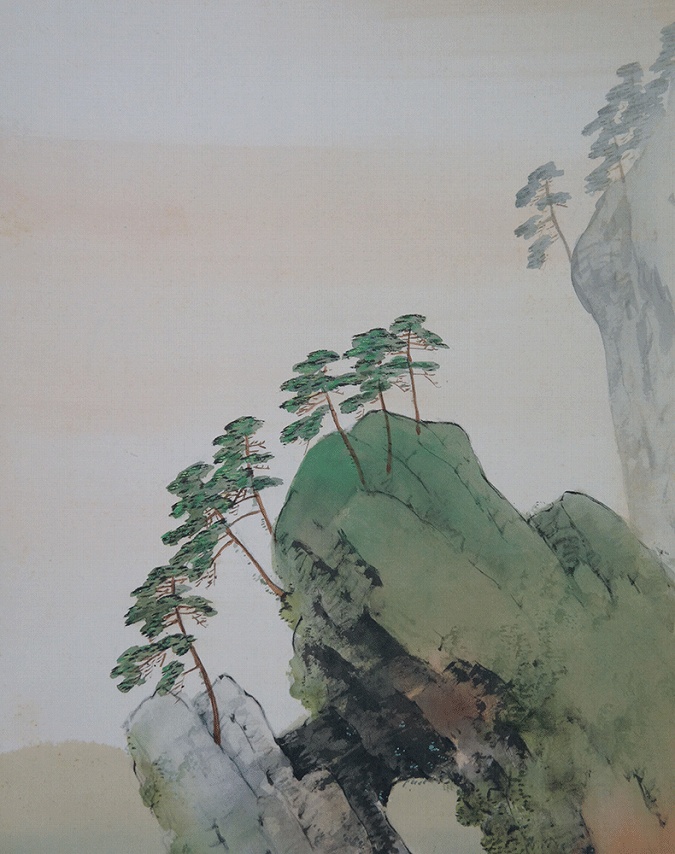 山下竹斎 蓬莱嶋 | 掛軸(掛け軸)販売／表装ご依頼は掛軸いっぷく掛軸