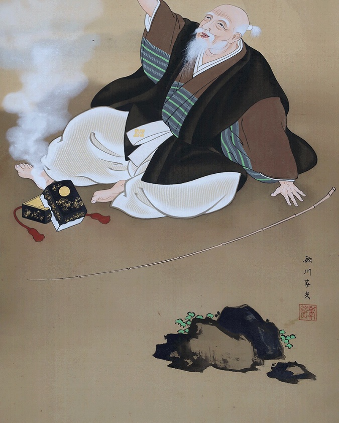 歌川春光 浦島之圖 | 掛軸(掛け軸)販売／表装ご依頼は掛軸いっぷく掛軸