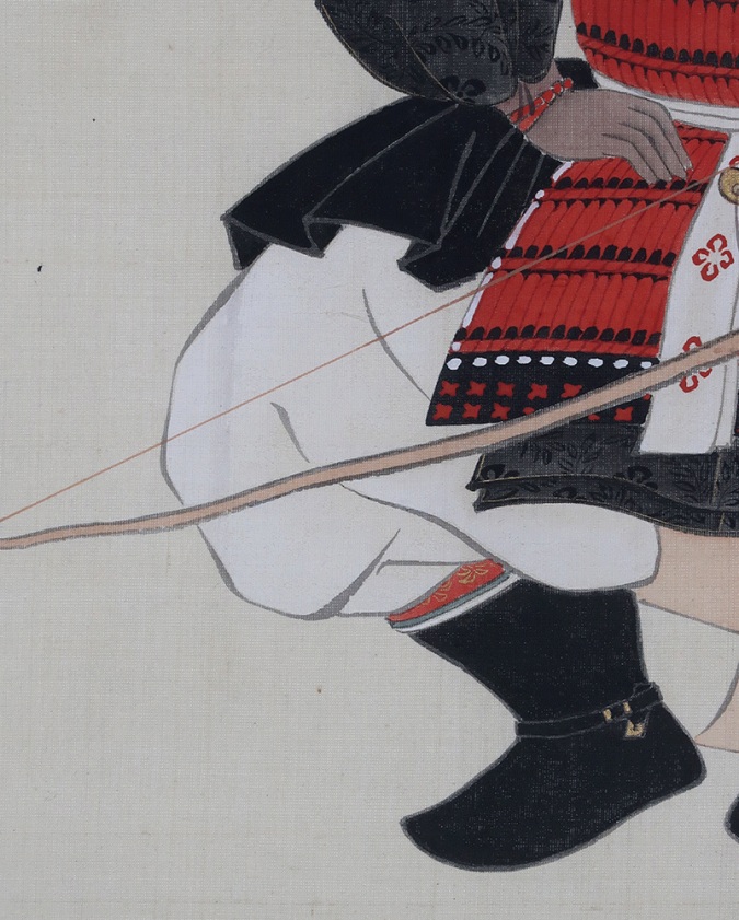 大庭学僊 武者 | 掛軸(掛け軸)販売／表装ご依頼は掛軸いっぷく掛軸