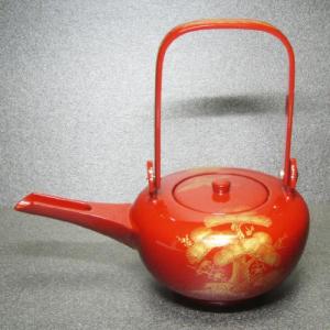 2230 輪島塗松鶴金蒔絵銚子2客