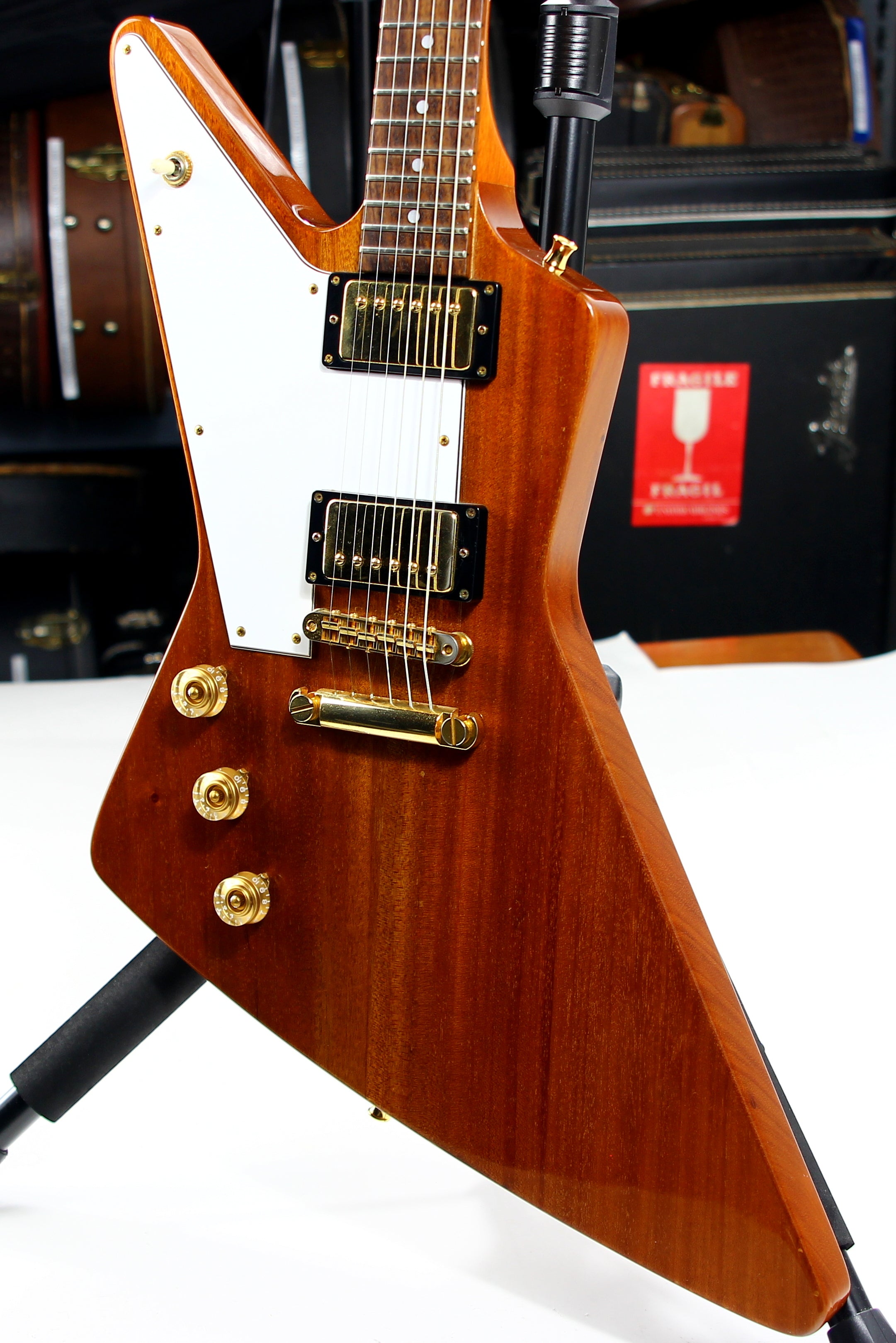 2009 Tokai MIJ EX-105 Explorer Left-Handed - EX-120, Mahogany Body