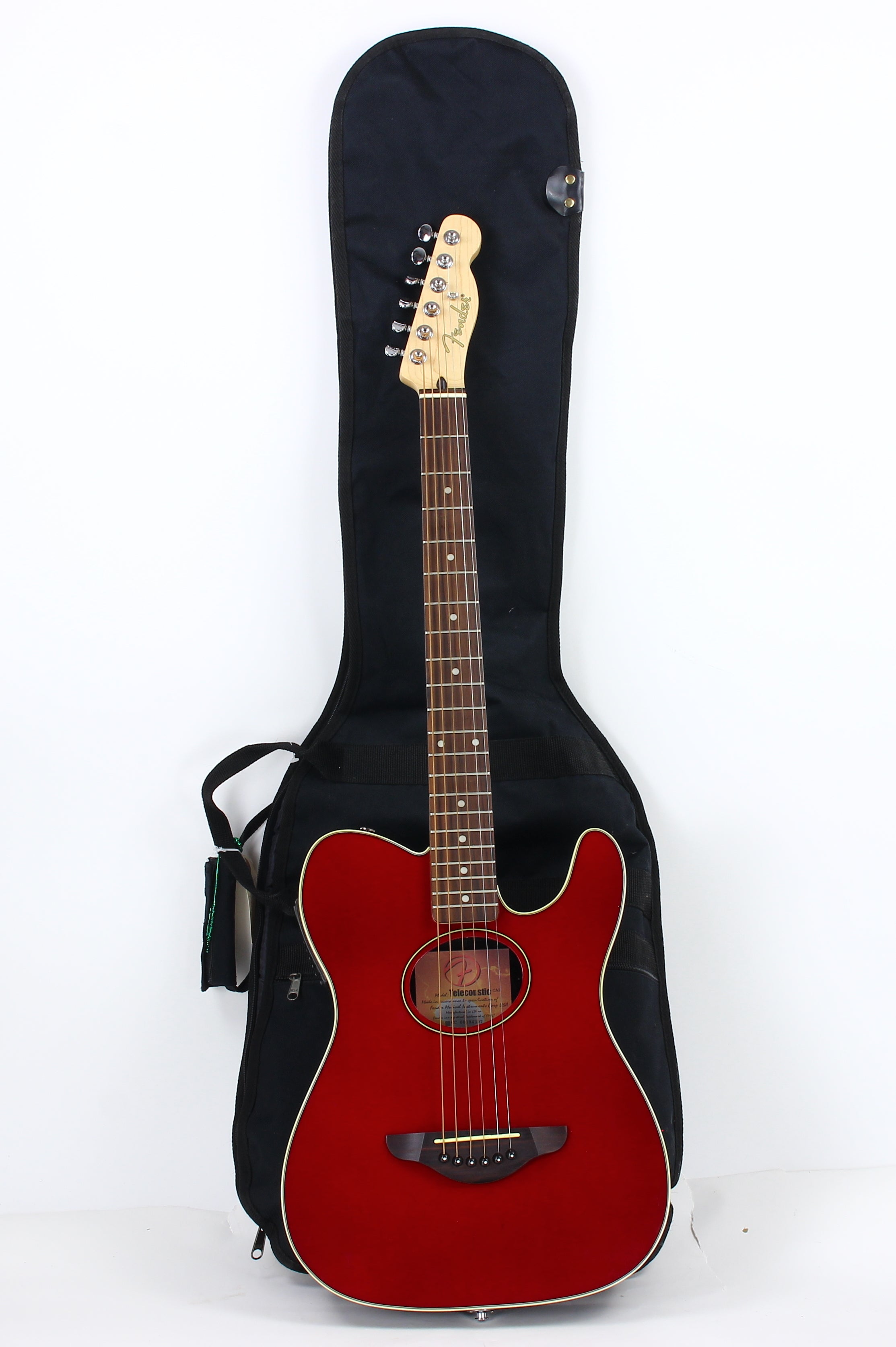 Fender Telecoustic Red Acoustic Electric Guitar – Kansas City