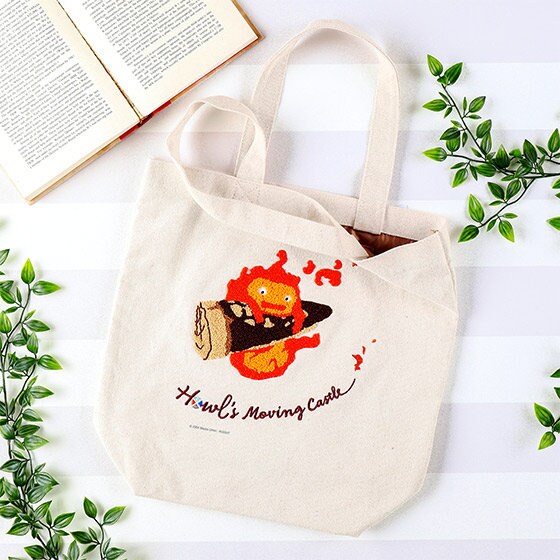 Official Ghibli Fluffy Tote/Shoulder Bag • Calcifer, Hin, Jiji