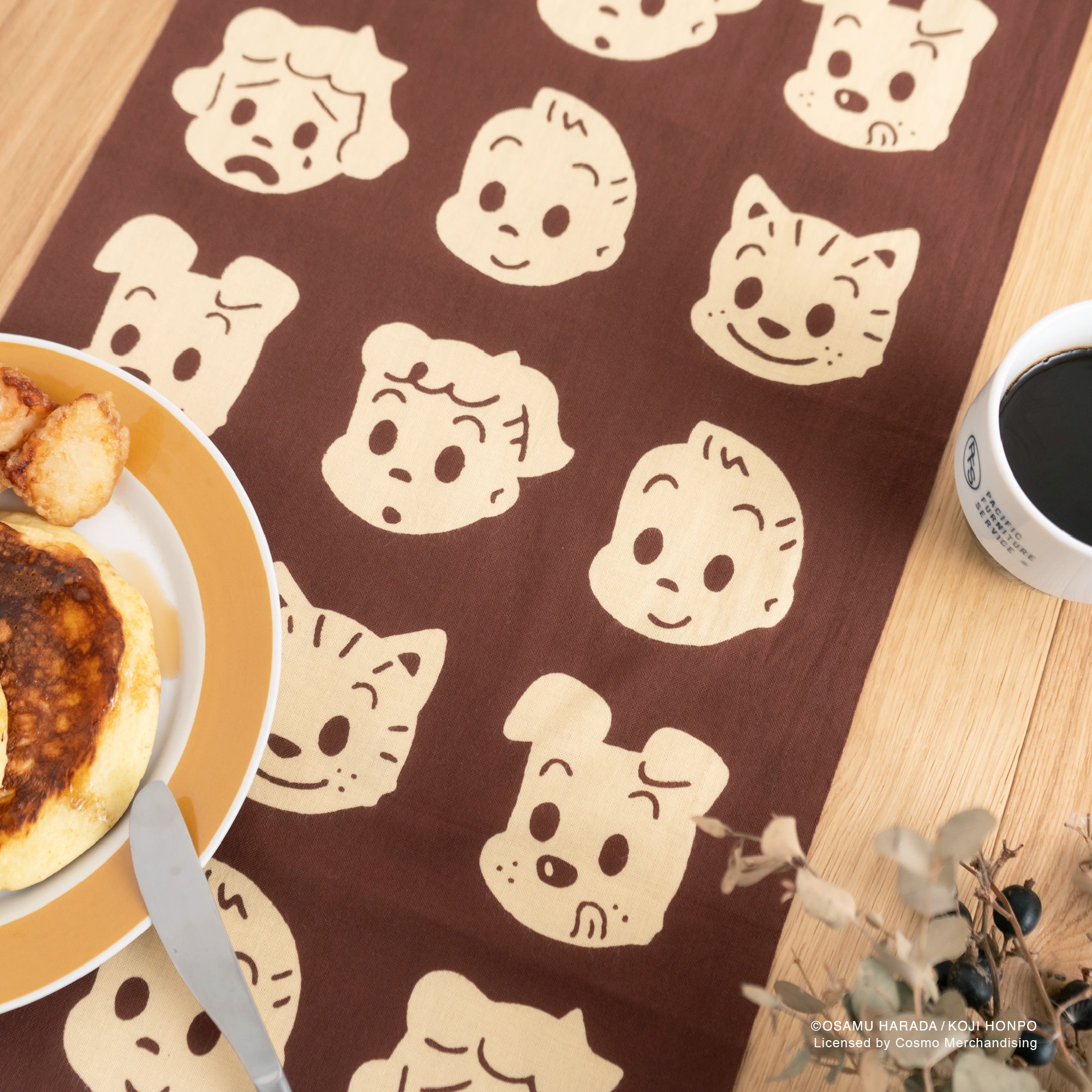 お一人様3点まで】OSAMU GOODS フェイスならべ 黄色 茶