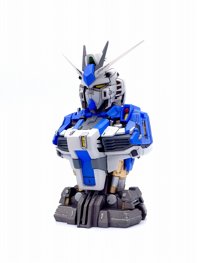 ガシャポン MSメカニカルバスト01 ハイ-ニューガンダム 風 カラー 塗装