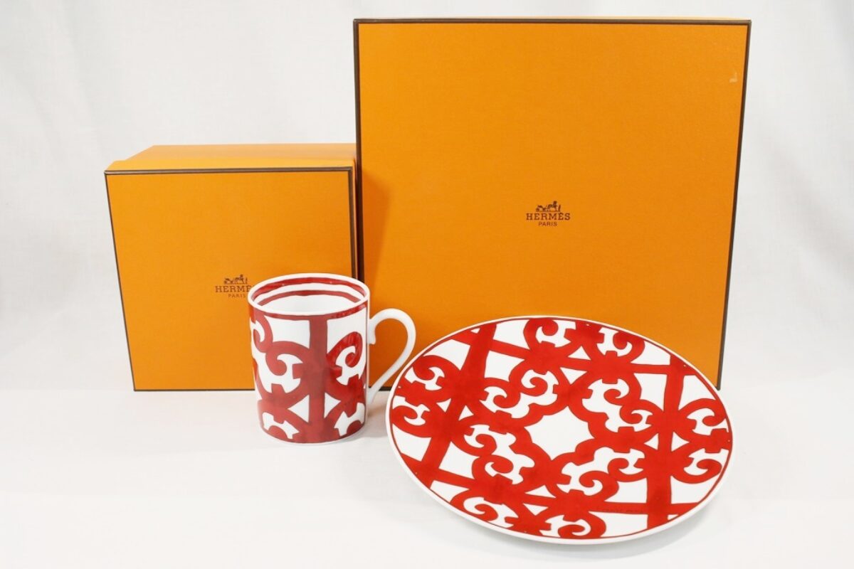 未使用 展示品 HERMES エルメス マグカップ コップ お皿 プレート