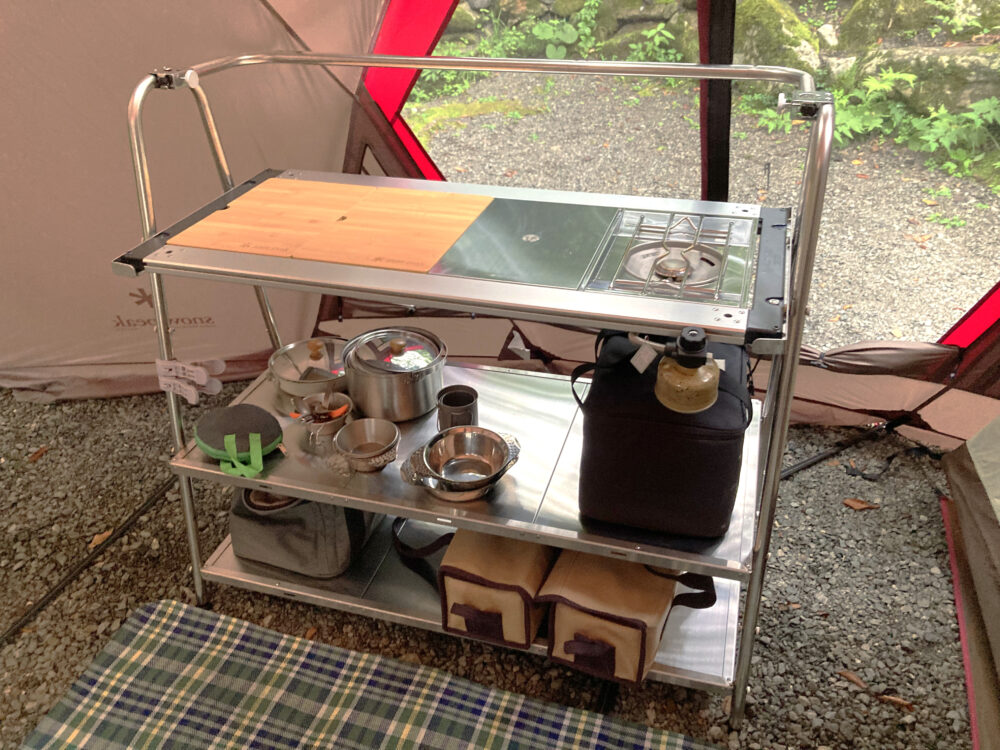 スノーピーク ステンレスキッチンテーブル/IGTと合体！ - 楽ちん！快適