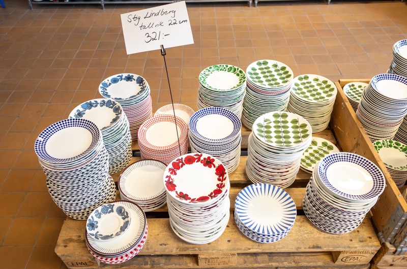 5枚 北欧 グスタフスベリ プレートセット ヴィンテージ スェーデン