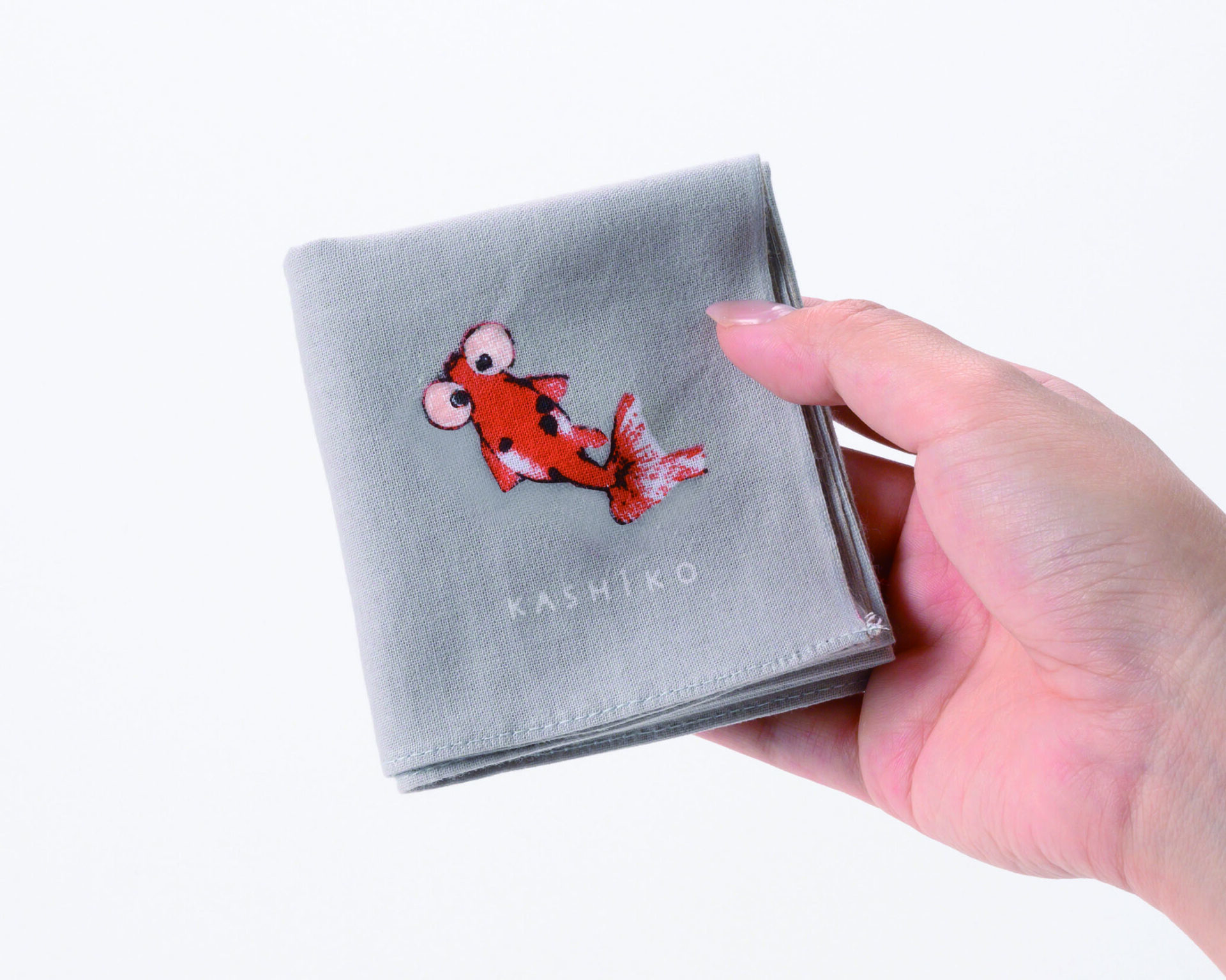 Hankachi【ハンカチ】金魚 /九谷焼色絵 柴田 有希佳 | K A S H I K OK