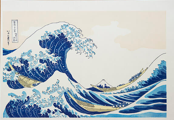 庄野 白雨(特大版 額あり) 東海道五十三次 歌川広重 復刻版浮世絵