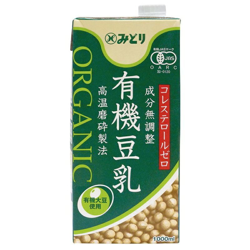 みどり 有機豆乳（無調整) 1000ml｜九州乳業 【取寄せ】｜《公式》自然