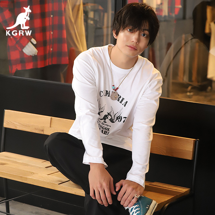 完全受注生産】 伊藤健太郎×KANGOL REWARD コラボ企画第2弾！長袖Tシャツ