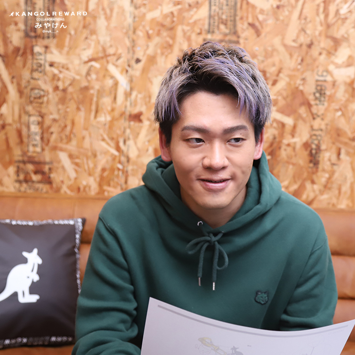 みやけん×KANGOL REWARDコラボ ZIPパーカー