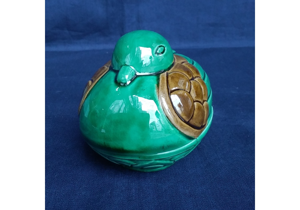 中村翠嵐 交趾大鴨香合 | 久留米で話題を呼んでいる古美術店は茶道具や