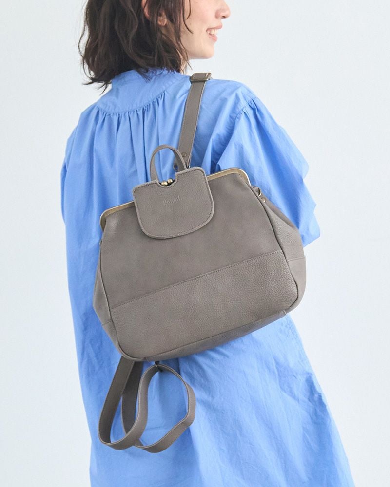 便利な3WAY「mukurino がま口 3WAYリュック」 | Kanmi（カンミ）公式