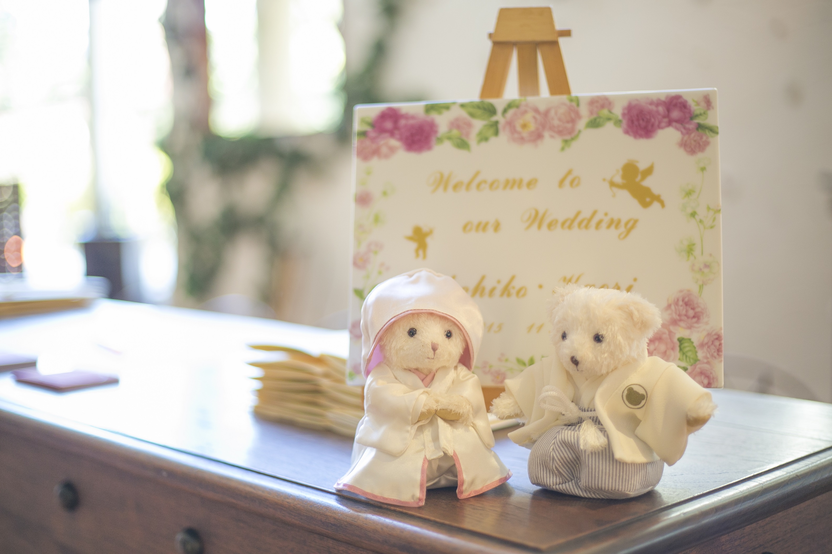 和婚のウェルカムスペースも、いろんな工夫ができるんです♪】かわいい