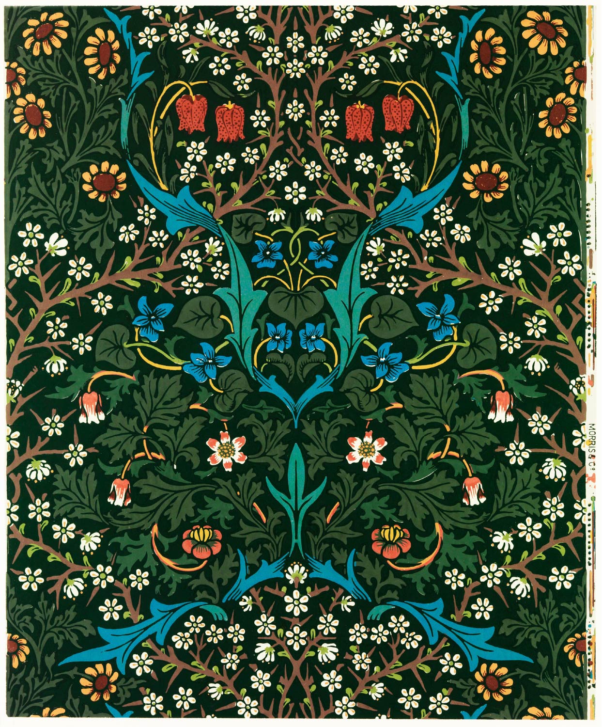 無料壁紙】ウィリアム・モリス「ブラックソーン (1892)」 / William
