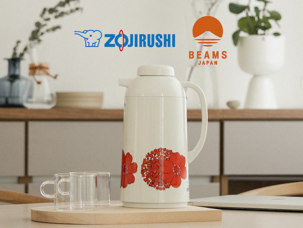 昭和レトロな花柄ポット 象印×ビームスのコラボ - 家電 Watch