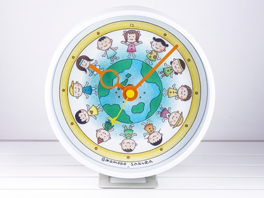 さくらももこデザインの2WAYクロック。先着でオリジナルトートも