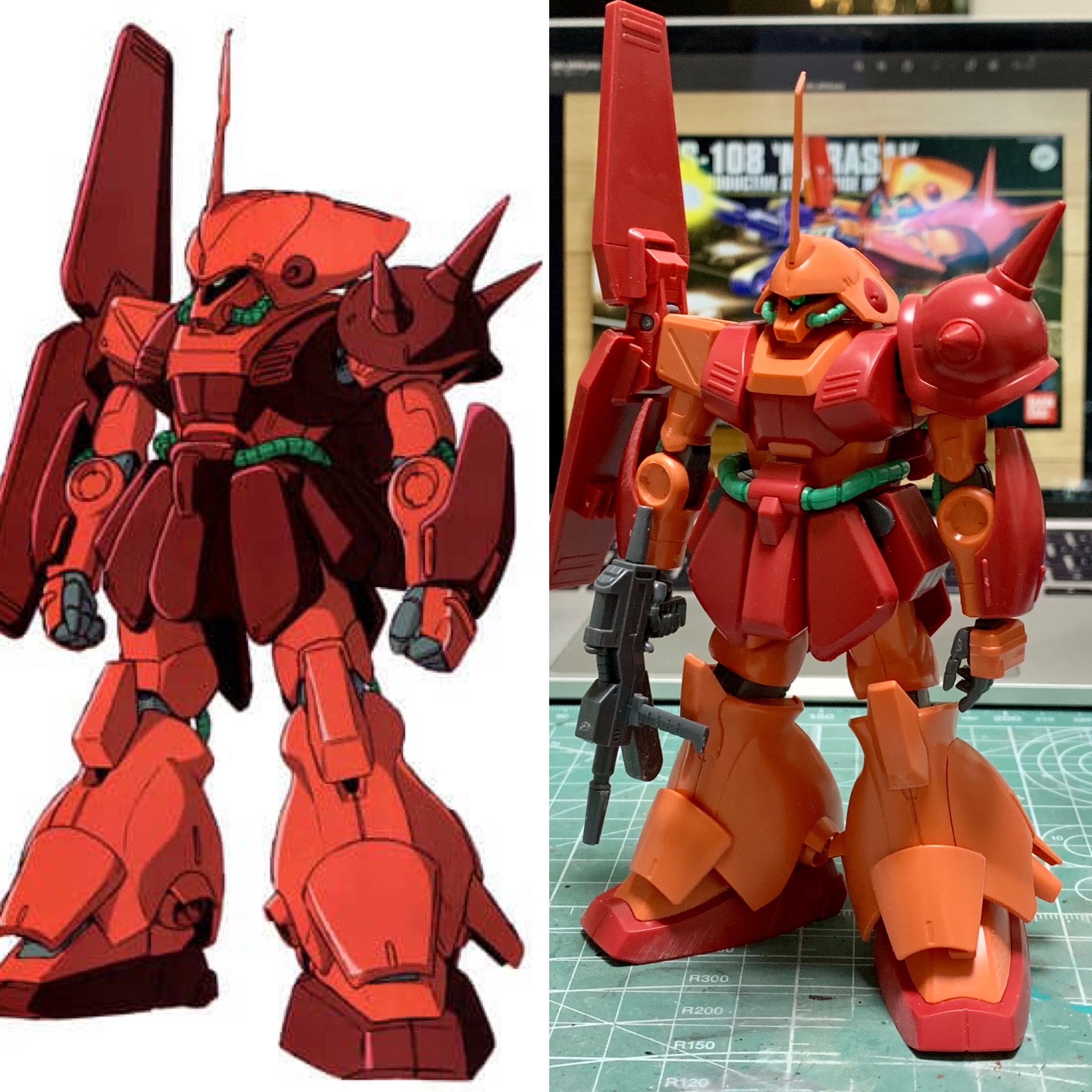 製作記録 HGUC 52 1/144 マラサイ その1 – 模型製作 かえる工房