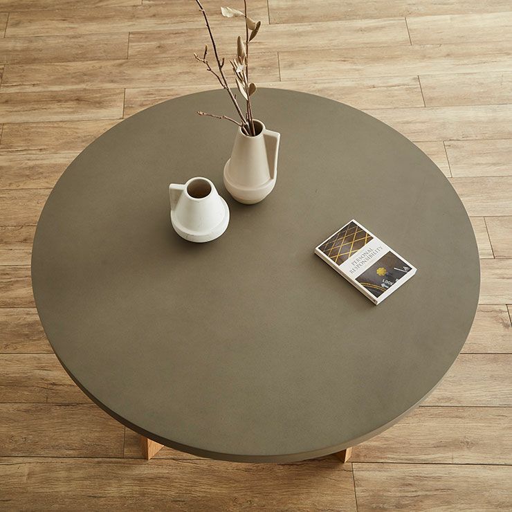 テーブル単品 幅110cm コンクリート調のくすみグレーの天板がおしゃれ