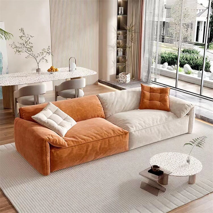 防水テクノロジー北欧の布ソファ、シンプルでモダンなワンツーの洋服店