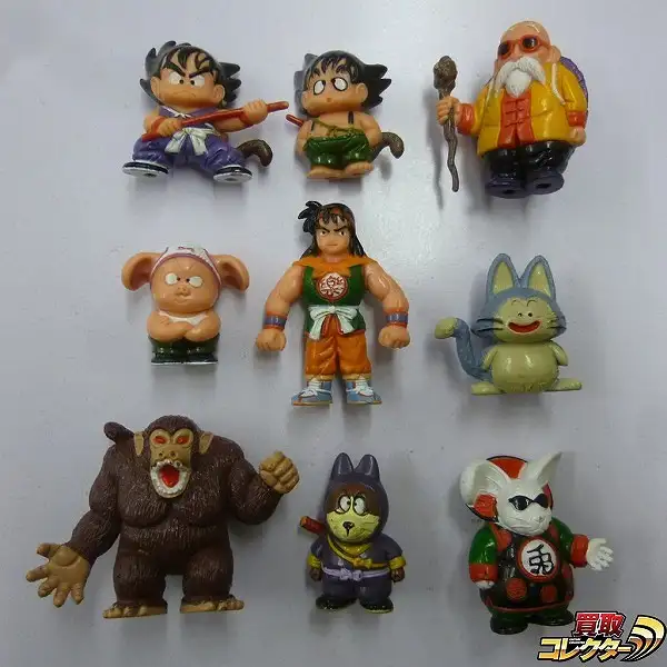 買取】ドラゴンボール 消しゴム ドラ消し 彩色 カラー 9体 孫悟空 大猿