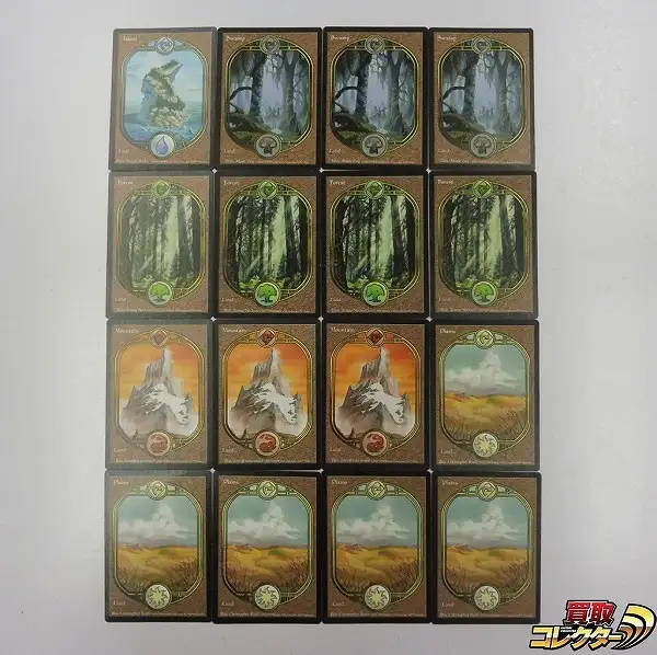 買取】MTG アングルード UGL 基本土地 島 沼 森 山 平地 英語版 計16枚